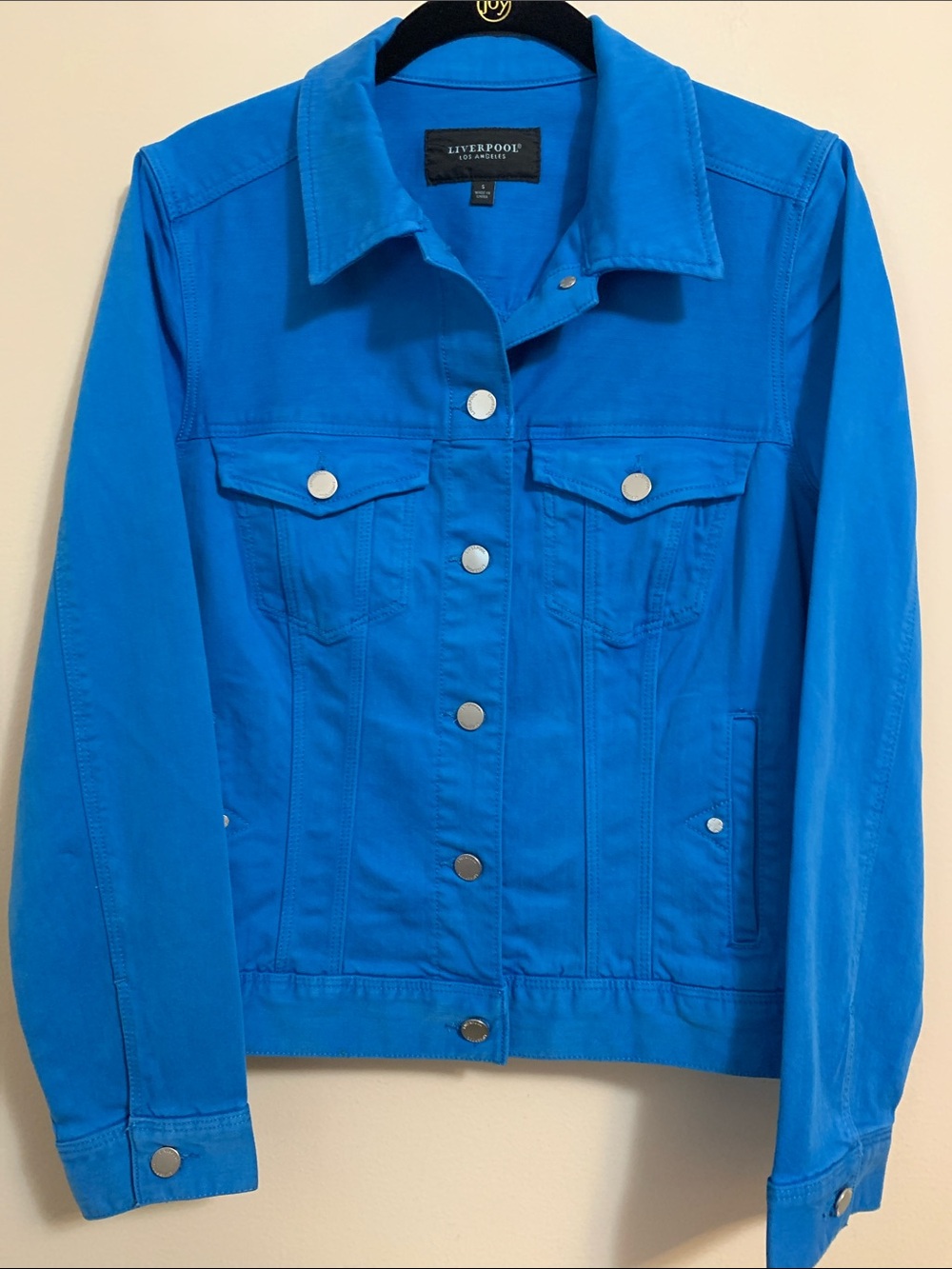 Women's Blue Button-Front Jacket